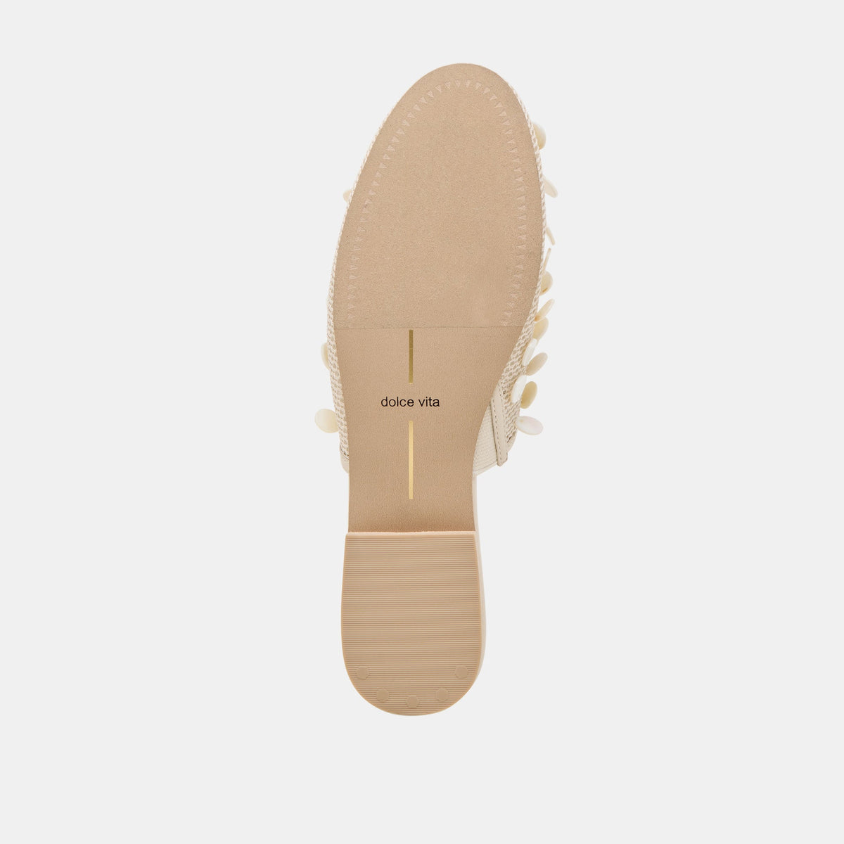 Dolce Vita Rova Bead Ivory Disc Mesh Flats