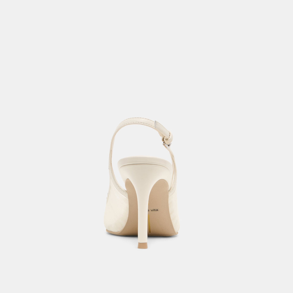 Dolce Vita Yela White Tulle Heels
